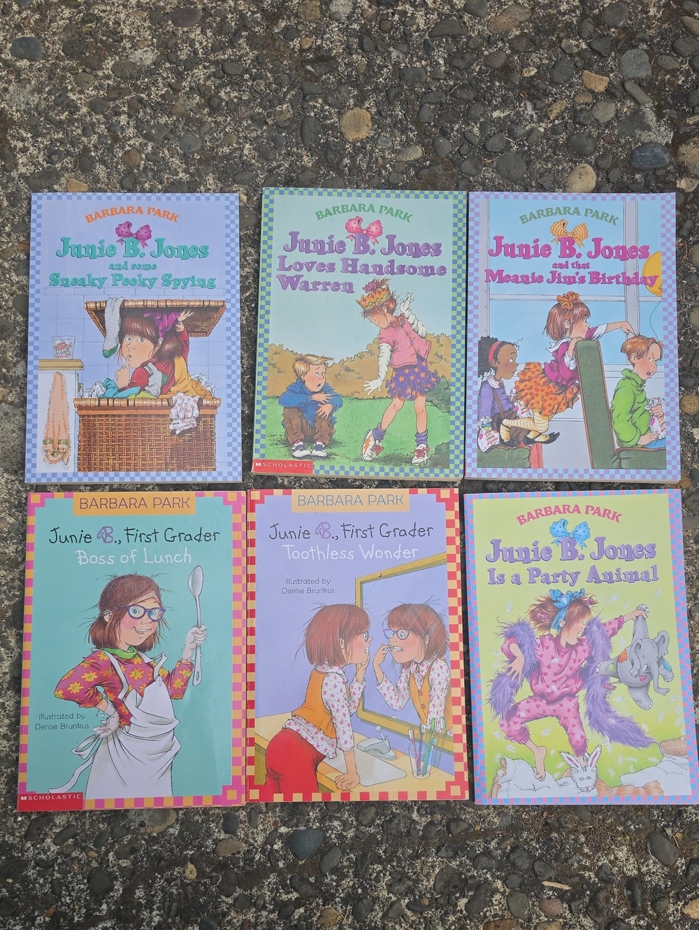 Junie B. Jones Book Set — Purple, Green, Pink, Blue